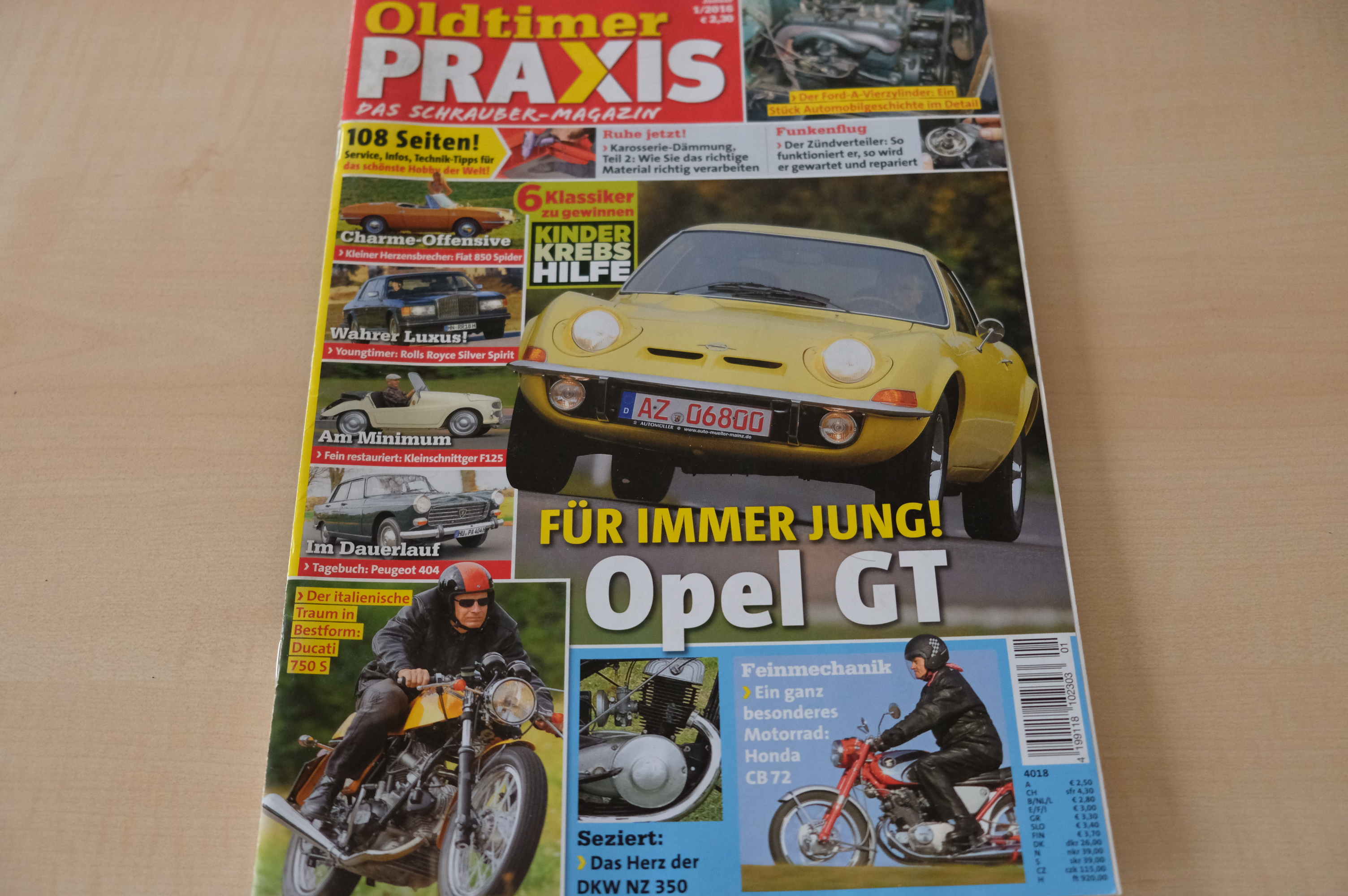 Deckblatt Oldtimer Praxis (01/2016)